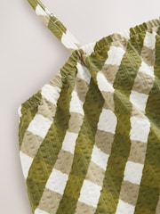 Green GIngham Sleeveless Bandana Cami Top - Image 3 of 3