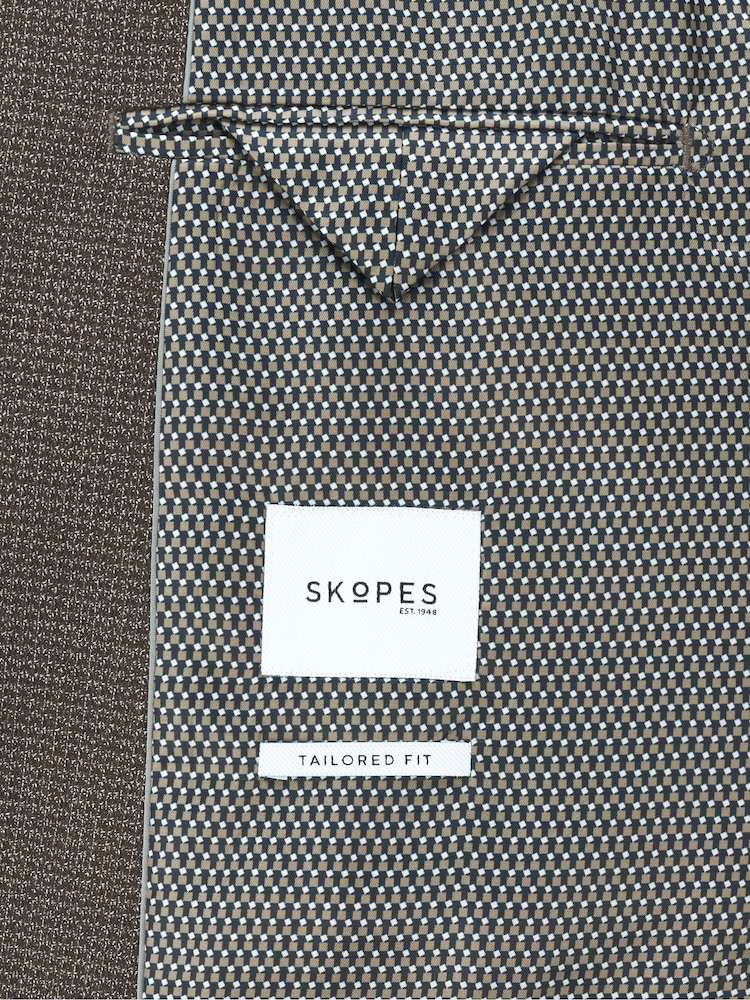 Skopes Brown Beckwith Tailored Fit Jacket - Image 8 of 8 Skopes Brown Beckwith Tailored Fit Jacket - Image 8 of 8