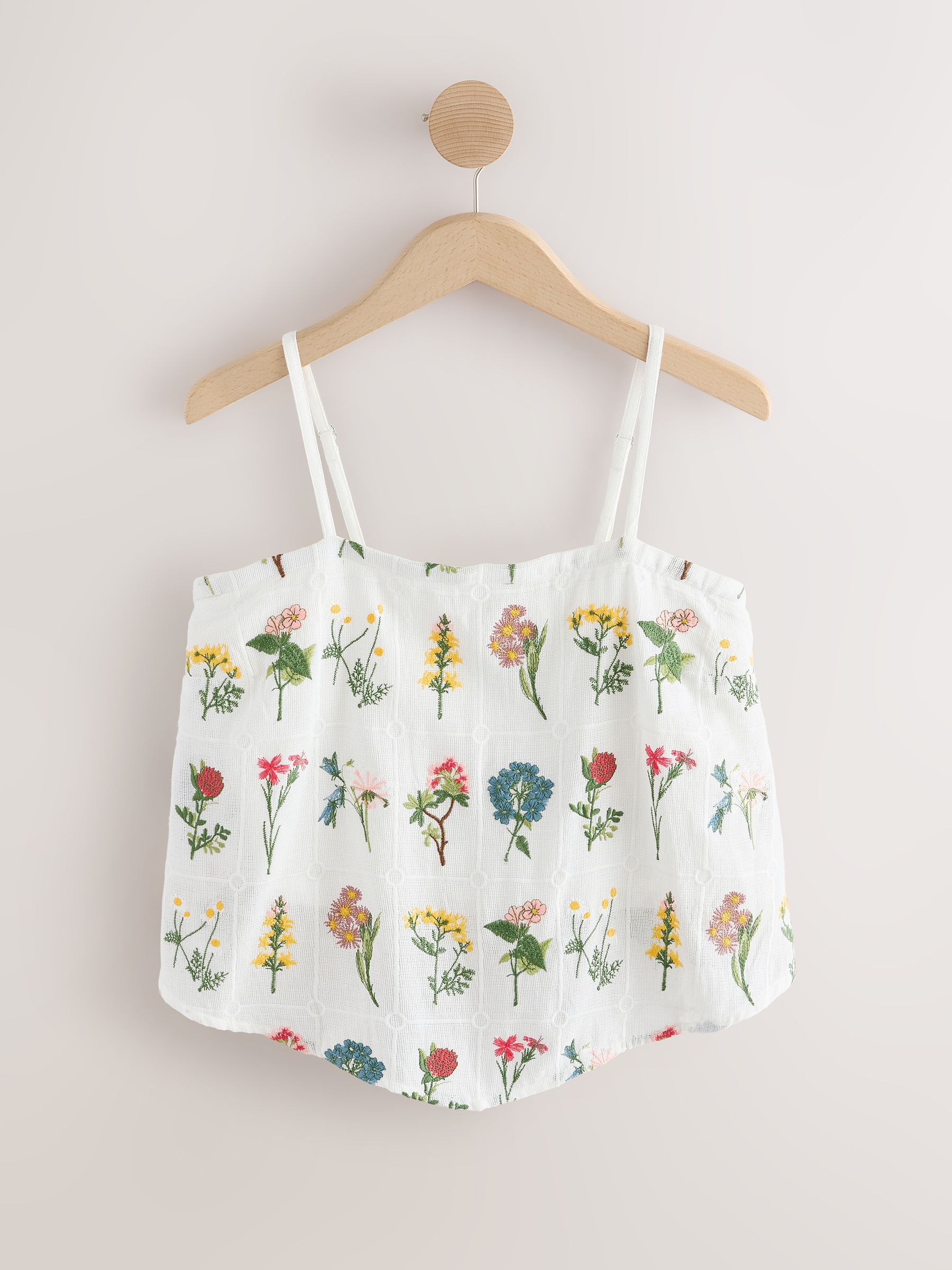 Buy Ecru Floral Cami Top from Next USA