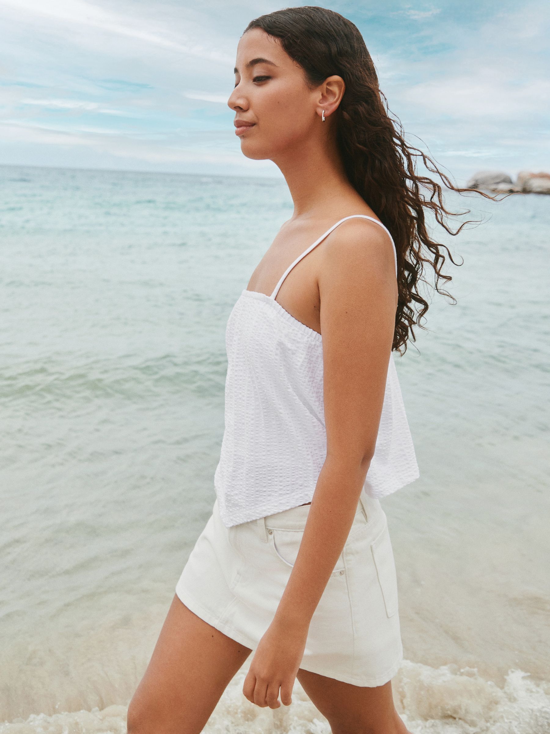 Buy White Sleeveless Bandana Cami Top from the Next UK online shop