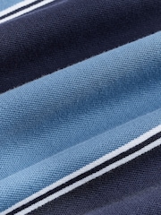 أزرق - قميص بولو مخطط بالعرض - Image 8 of 8