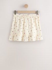 クリーム 小花柄プリント - Mini Skort - 画像 7 / 9