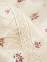 クリーム 小花柄プリント - Mini Skort - 画像 8 / 9