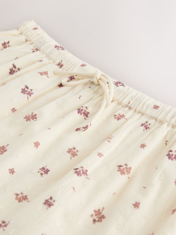 クリーム 小花柄プリント - Mini Skort - 画像 9 / 9