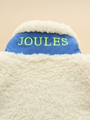 Joules Boys' Billy Cream & Blue Fleece Gilet - Image 4 of 4
