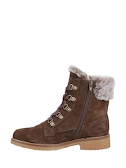 Hush Puppies Florence Mid Brown Boots - Imagem 2 de 5