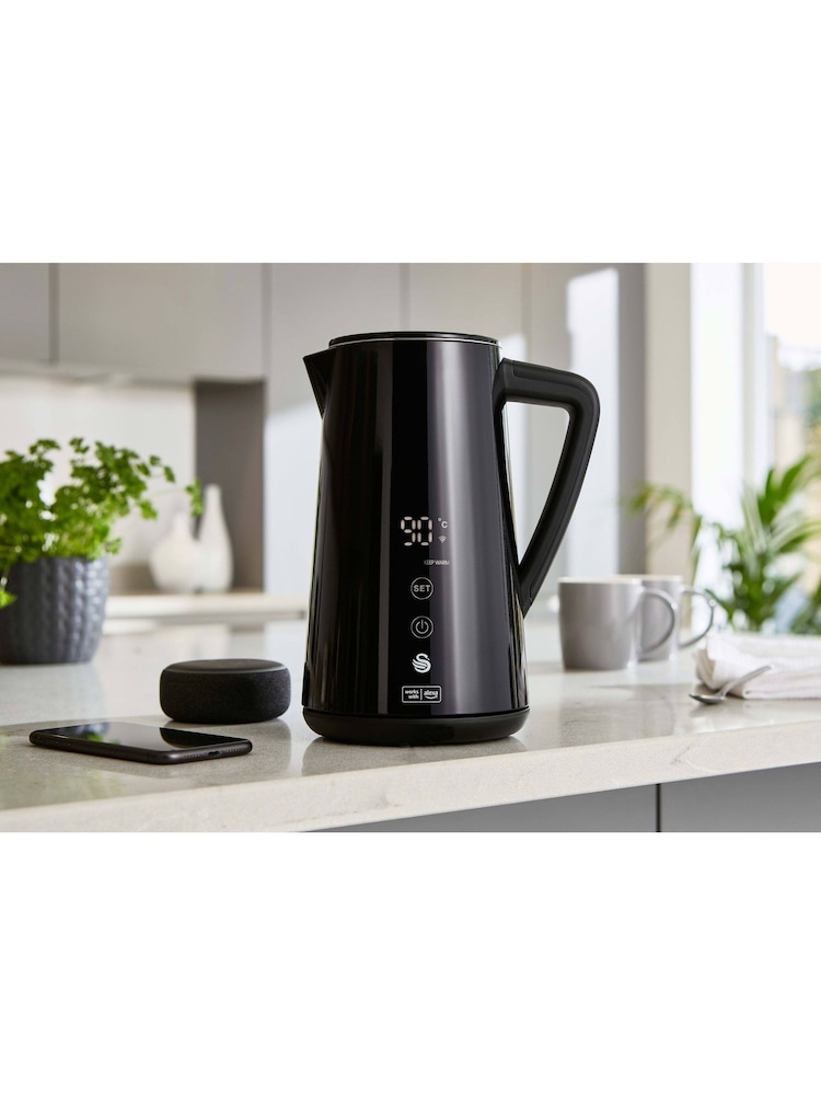 Swan Black Alexa Smart Kettle - Image 2 of 7