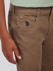 U.S. Polo Assn Brown Core 5 Pocket Trousers - Image 3 of 10