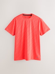 コーラルオレンジ - アクティブ ジャカード Tシャツ - 画像 7 / 9