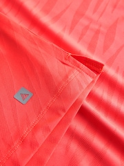 コーラルオレンジ - アクティブ ジャカード Tシャツ - 画像 8 / 9