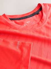 コーラルオレンジ - アクティブ ジャカード Tシャツ - 画像 9 / 9