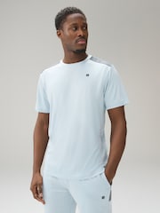 Blue Short Sleeve T-Shirt Active Training Top - Image 1 of 4