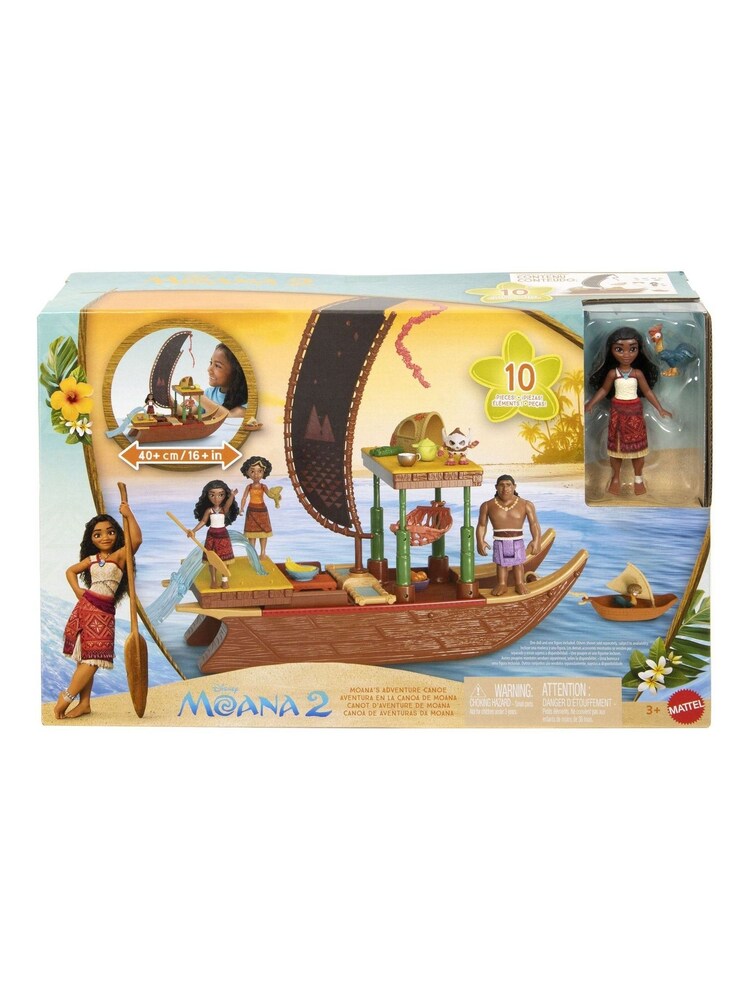 Mattel Games Disney Moana 2 Adventure Canoe Playset - Image 1 of 6 Mattel Games Disney Moana 2 Adventure Canoe Playset - Image 1 of 6