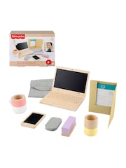 Mattel Games Fisher Price Wooden Work From Home Playset - Image 4 of 5