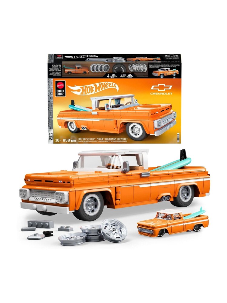 Mattel Games Hot Wheels Brick Shop Elite Custom 62 Chevy Pickup - Image 2 of 6 Mattel Games Hot Wheels Brick Shop Elite Custom 62 Chevy Pickup - Image 2 of 6