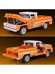 Mattel Games Hot Wheels Brick Shop Elite Custom 62 Chevy Pickup - Image 4 of 6