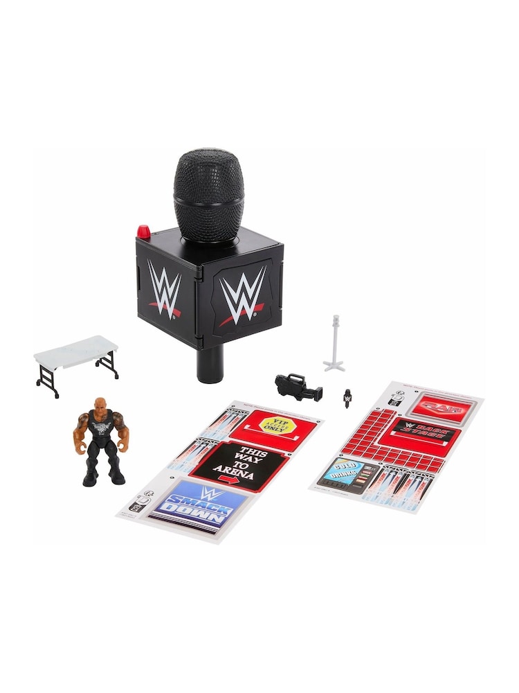 Mattel Games WWE Knuckle Crunchers Microphone Playset - Image 2 of 6 Mattel Games WWE Knuckle Crunchers Microphone Playset - Image 2 of 6