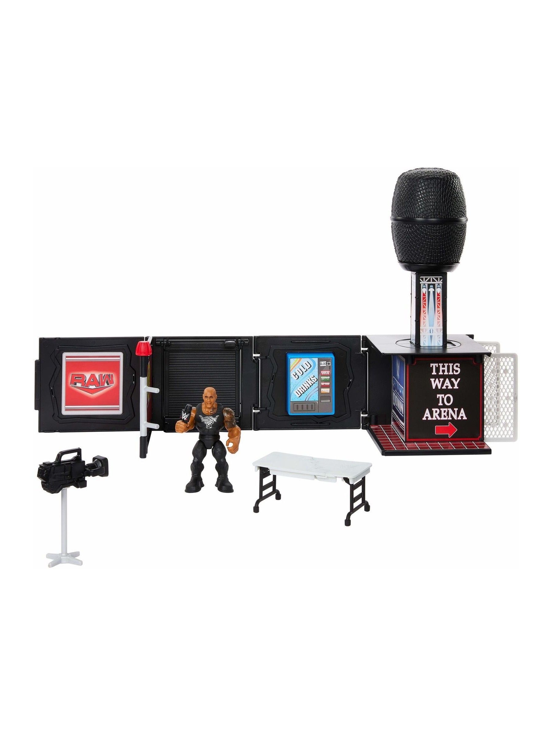 Buy Mattel Games WWE Knuckle Crunchers Microphone Playset from the