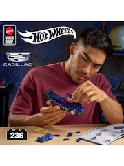 Mattel Games Hot Wheels Brick Shop Speed Cadillac Project GTP Hyper Car - Image 2 of 6