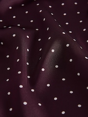 The Set 3 Pack Satin Cami and Short Pyjamas Set Berry/Spot/Stripe - Image 13 of 14
