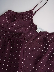 The Set 3 Pack Satin Cami and Short Pyjamas Set Berry/Spot/Stripe - Image 14 of 14