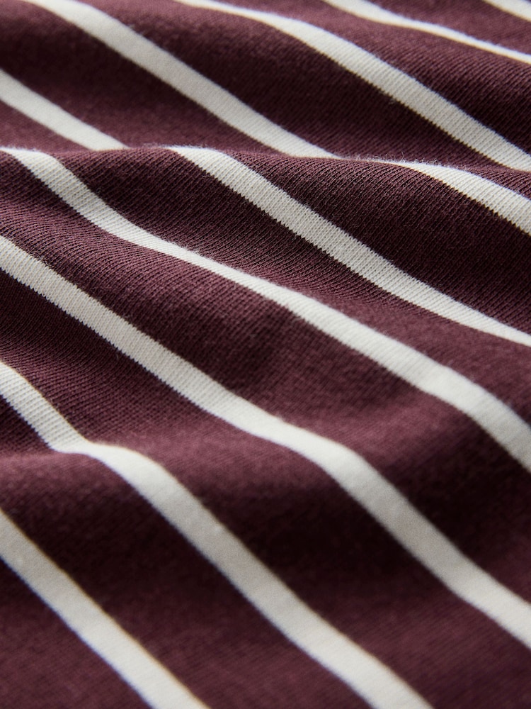 The Set 4 Pack Heavyweight Cropped T-Shirts Pink/White/Stripe - Image 6 of 6