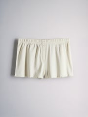 The Set 2 Pack Pointelle Cami and Short Pyjama Sets Brown/Cream - Image 11 of 14