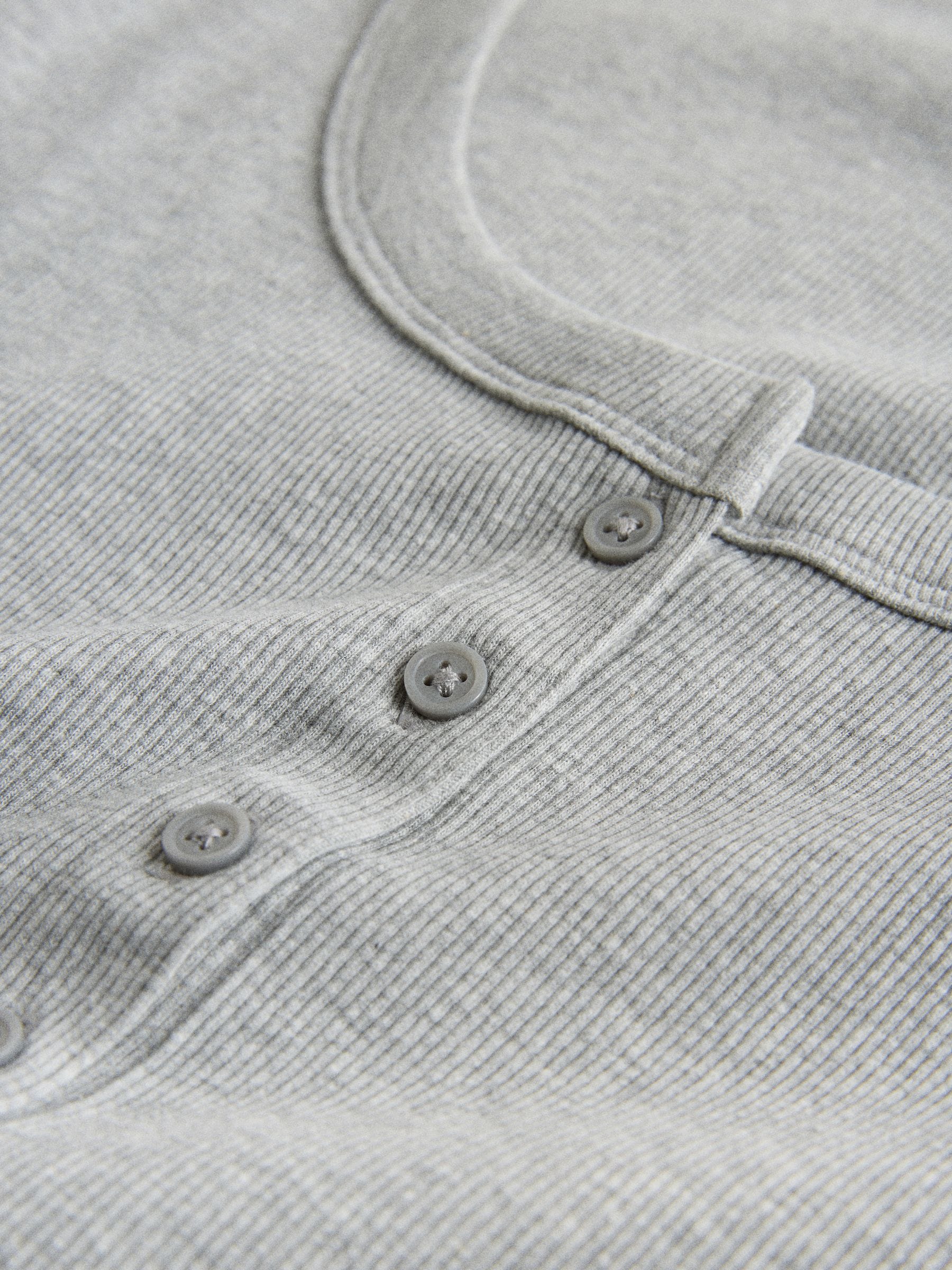 Buy The Set 3 Pack Scoop Neck Button Through Tops Navy/Grey Marl