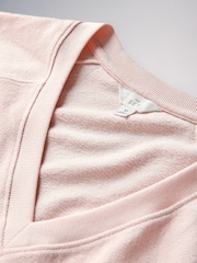 The Set V-Neck T-Shirt and Short Towelling Co-Ord - Bild 4 von 5