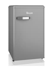 Swan Grey Retro Under Counter Fridge - Image 1 of 7