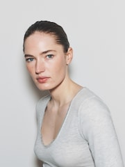 The Set 4 Pack Mid Sleeve V-Neck Lace Tops Green/Pink/Grey/Stripe - Image 9 of 11