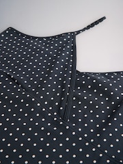 The Set 3 Pack Crossover Strappy Camis Navy Blue Spot/Light Pink/Plum - Image 8 of 9