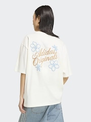乳白色 - adidas originals Overszie Graphic T-Shirt - 圖片 1/6