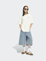 乳白色 - adidas originals Overszie Graphic T-Shirt - 圖片 3/6