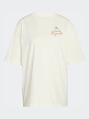 乳白色 - adidas originals Overszie Graphic T-Shirt - 圖片 6/6