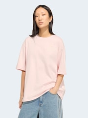 淺粉紅 - adidas originals Overszie Graphic T-Shirt - 圖片 2/6