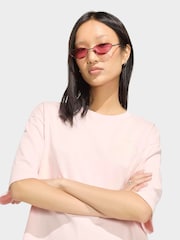 淺粉紅 - adidas originals Overszie Graphic T-Shirt - 圖片 4/6