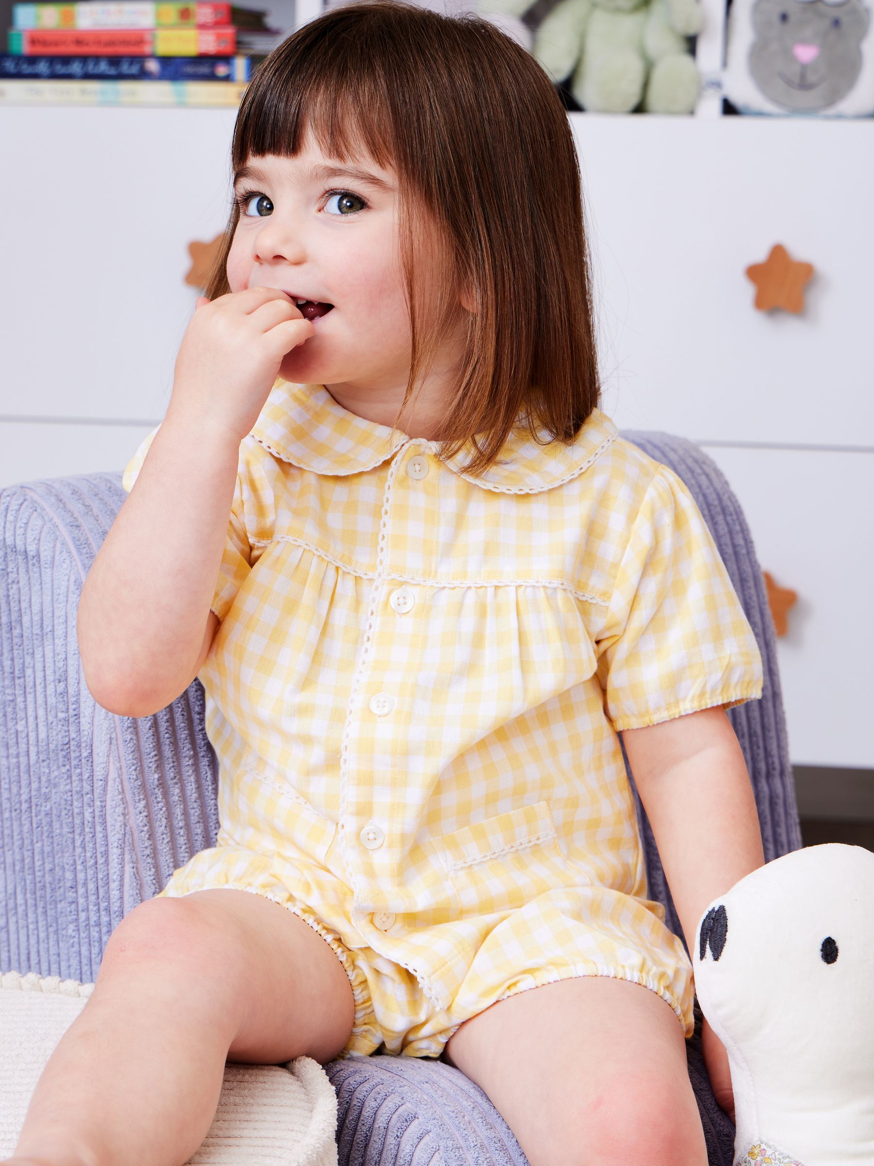 Jojo Maman Bébé Yellow Short Woven Pyjamas