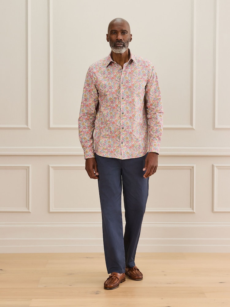 Pink Signature Made with Liberty Fabric Long Sleeve Shirt - Image 2 of 9