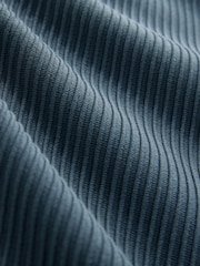 Blue Textured Jersey Short Sleeve Shirt - Image 3 of 3