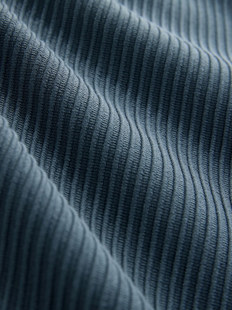 Bleu - Chemise à manches courtes en jersey texturé - Image 7 sur 7 Bleu - Chemise à manches courtes en jersey texturé - Image 7 sur 7