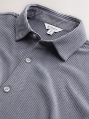 Grey Textured Jersey Short Sleeve Shirt - Image 3 of 3
