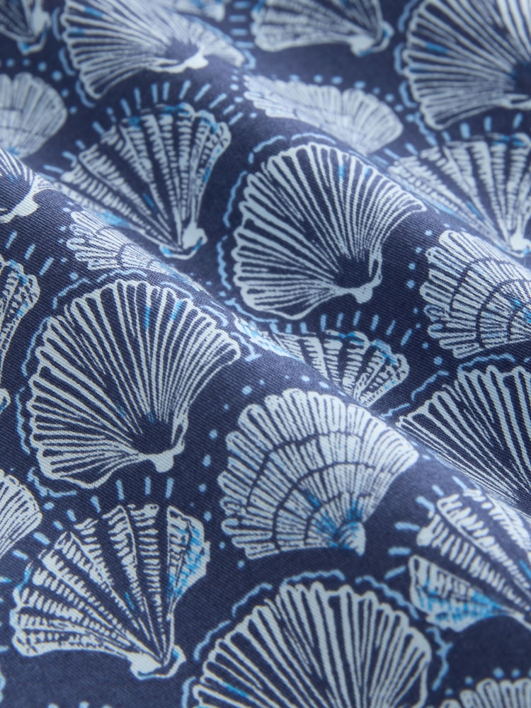ネイビー シェル - プリント半袖シャツ - 画像 3 / 3