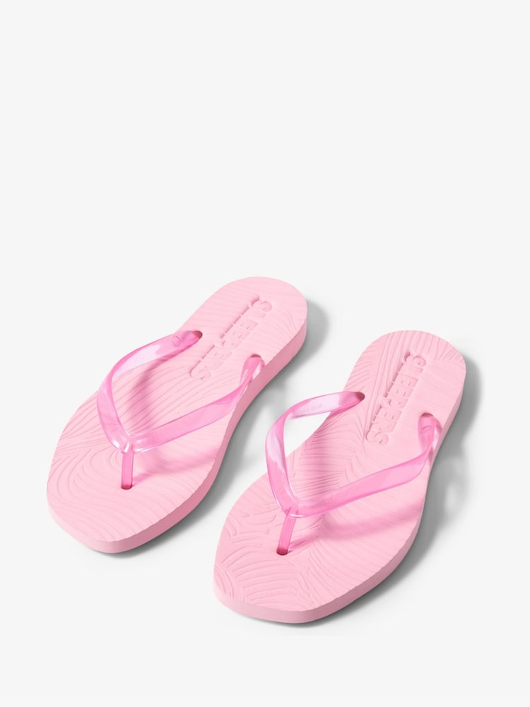 Sleepers Pink Tapered Platform Flip Flops - Image 1 of 3