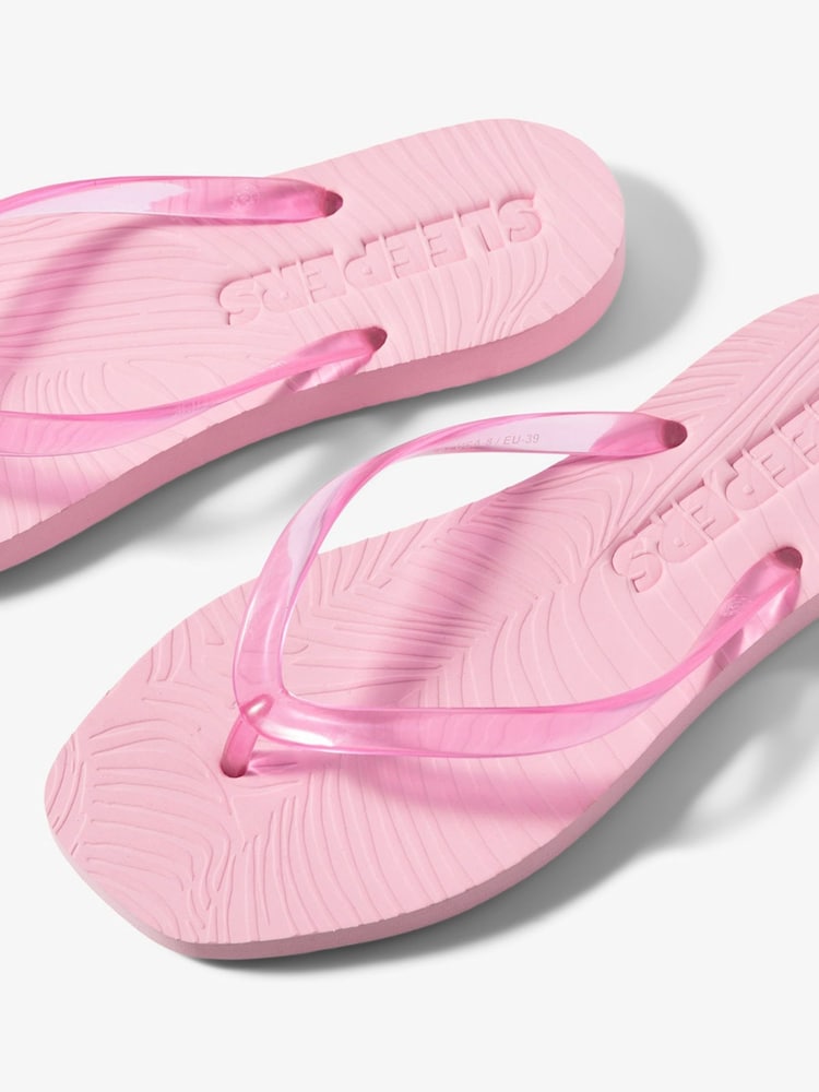 Sleepers Pink Tapered Platform Flip Flops - Image 2 of 3