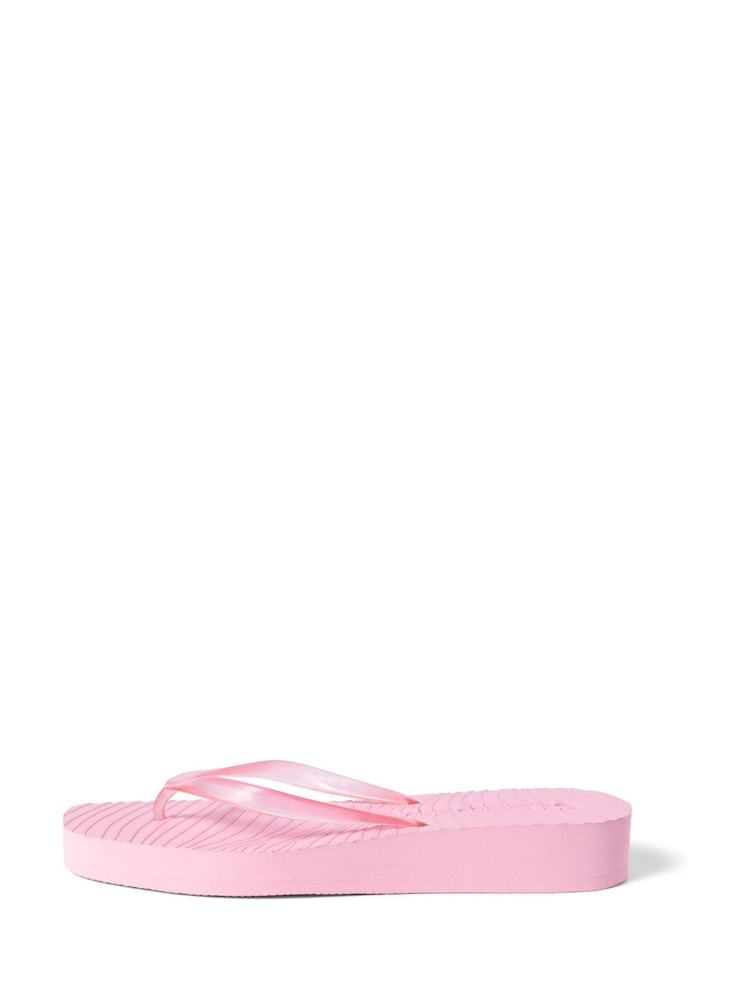 Sleepers Pink Tapered Platform Flip Flops - Image 3 of 3