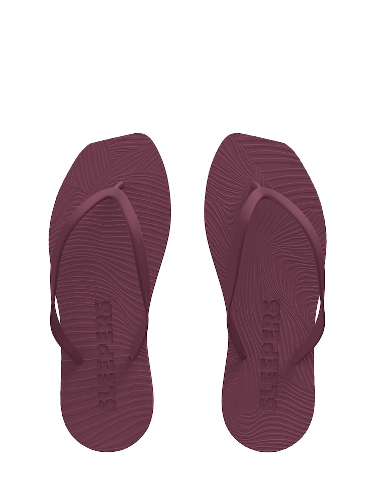 Sleepers Purple Tapered Slim Flip Flops - Image 2 of 3