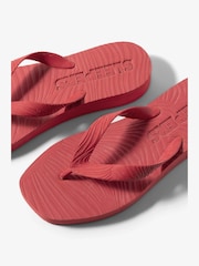 Sleepers Red Tapered Platform Flip Flops - Image 2 of 3