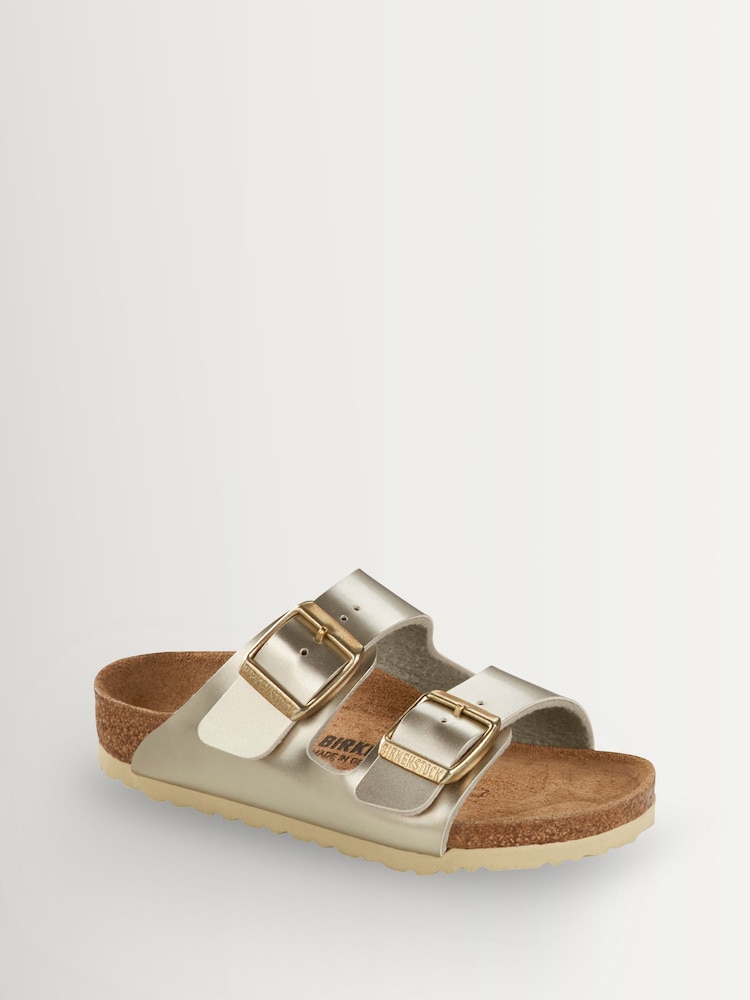 Birkenstock Gold Kids Arizona Birko Flor Sandals - Image 1 of 1