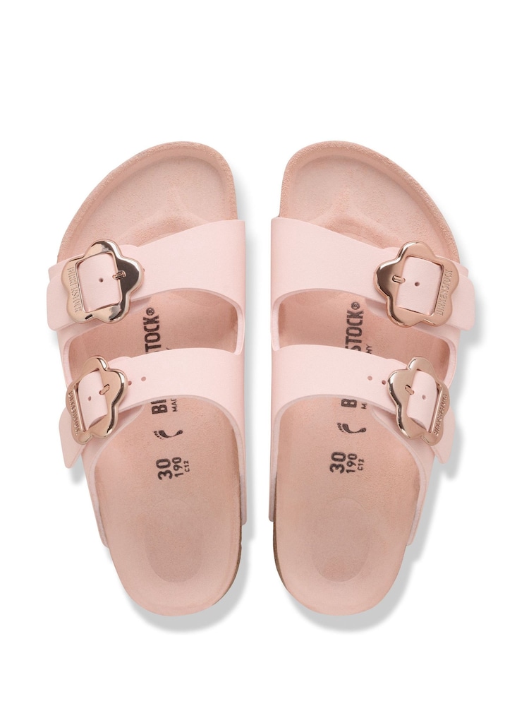 Birkenstock Pink Kids Arizona Flowers Birko Flor Sandals - Image 3 of 3